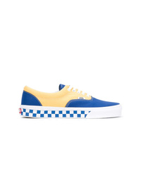 blaue Segeltuch niedrige Sneakers mit Karomuster von Vans