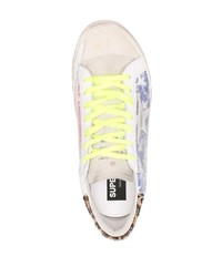 blaue Segeltuch niedrige Sneakers mit Sternenmuster von Golden Goose