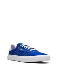 blaue Segeltuch niedrige Sneakers von adidas