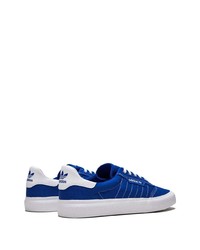 blaue Segeltuch niedrige Sneakers von adidas