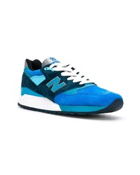 blaue Segeltuch niedrige Sneakers von New Balance