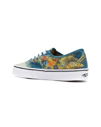 blaue Segeltuch niedrige Sneakers von Vans