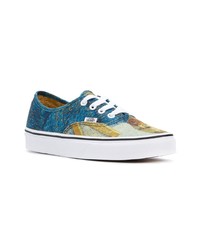 blaue Segeltuch niedrige Sneakers von Vans