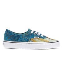 blaue Segeltuch niedrige Sneakers von Vans