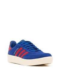 blaue Segeltuch niedrige Sneakers von adidas