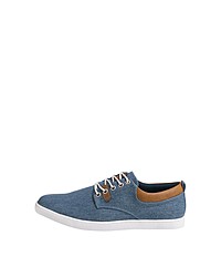 blaue Segeltuch niedrige Sneakers von Bullboxer