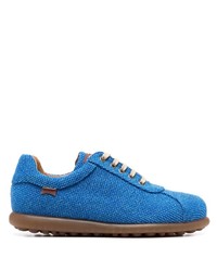 blaue Segeltuch niedrige Sneakers von Camper