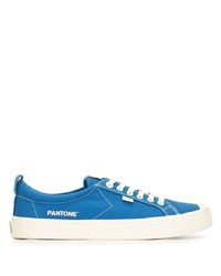 blaue Segeltuch niedrige Sneakers von Cariuma