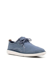 blaue Segeltuch niedrige Sneakers von Timberland