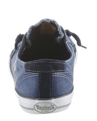 blaue Segeltuch niedrige Sneakers von Dockers by Gerli