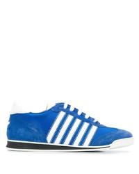 blaue Segeltuch niedrige Sneakers von DSQUARED2