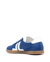 blaue Segeltuch niedrige Sneakers von Lanvin