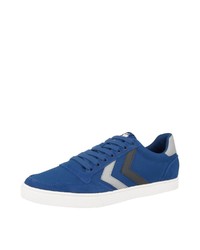 blaue Segeltuch niedrige Sneakers von Hummel