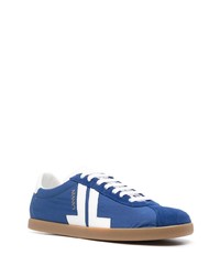 blaue Segeltuch niedrige Sneakers von Lanvin