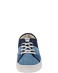 blaue Segeltuch niedrige Sneakers von Levi's