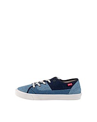 blaue Segeltuch niedrige Sneakers von Levi's