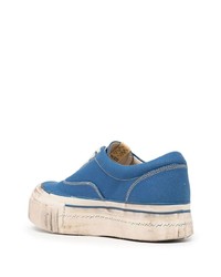 blaue Segeltuch niedrige Sneakers von VISVIM