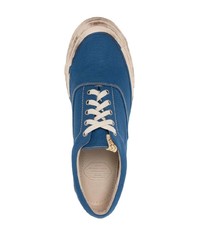 blaue Segeltuch niedrige Sneakers von VISVIM