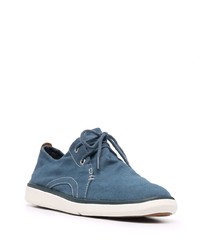 blaue Segeltuch niedrige Sneakers von Timberland