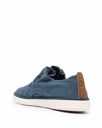 blaue Segeltuch niedrige Sneakers von Timberland