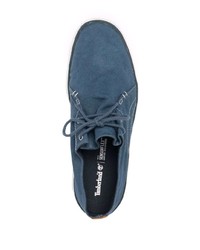 blaue Segeltuch niedrige Sneakers von Timberland