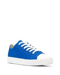 blaue Segeltuch niedrige Sneakers von Junya Watanabe MAN