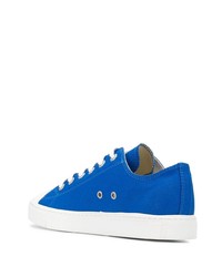 blaue Segeltuch niedrige Sneakers von Junya Watanabe MAN