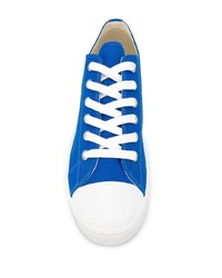 blaue Segeltuch niedrige Sneakers von Junya Watanabe MAN