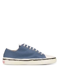 blaue Segeltuch niedrige Sneakers von Marni