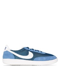 blaue Segeltuch niedrige Sneakers von Nike