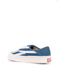 blaue Segeltuch niedrige Sneakers von Vans