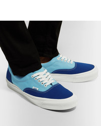 blaue Segeltuch niedrige Sneakers von Vans