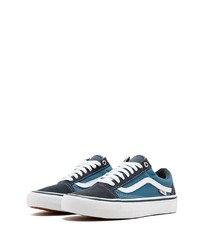 blaue Segeltuch niedrige Sneakers von Vans