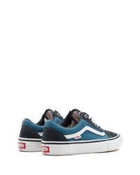 blaue Segeltuch niedrige Sneakers von Vans