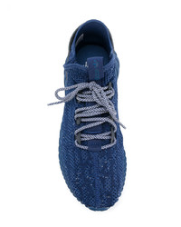 blaue Segeltuch niedrige Sneakers von adidas