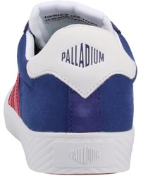 blaue Segeltuch niedrige Sneakers von Palladium