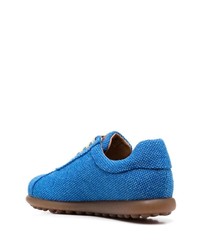 blaue Segeltuch niedrige Sneakers von Camper