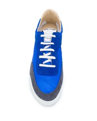 blaue Segeltuch niedrige Sneakers von Spalwart