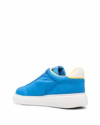 blaue Segeltuch niedrige Sneakers von Camper