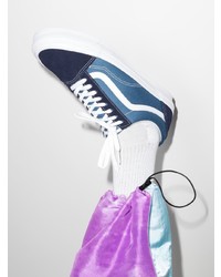 blaue Segeltuch niedrige Sneakers von Vans