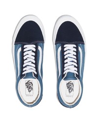 blaue Segeltuch niedrige Sneakers von Vans