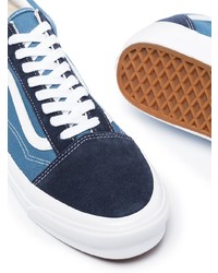 blaue Segeltuch niedrige Sneakers von Vans