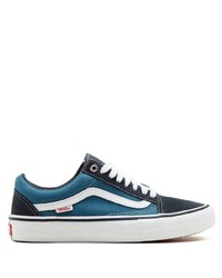 blaue Segeltuch niedrige Sneakers von Vans