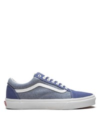 blaue Segeltuch niedrige Sneakers von Vans