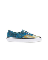 blaue Segeltuch niedrige Sneakers von Vans