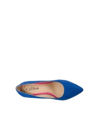 blaue Segeltuch Pumps von s.Oliver