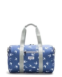 blaue Segeltuch Reisetasche