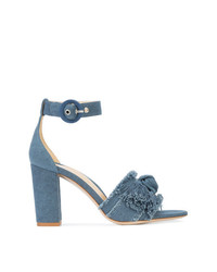 blaue Segeltuch Sandaletten von Marion Parke