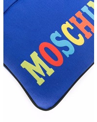 blaue Segeltuch Umhängetasche von Moschino