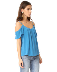 blaue Seide Bluse von Joie